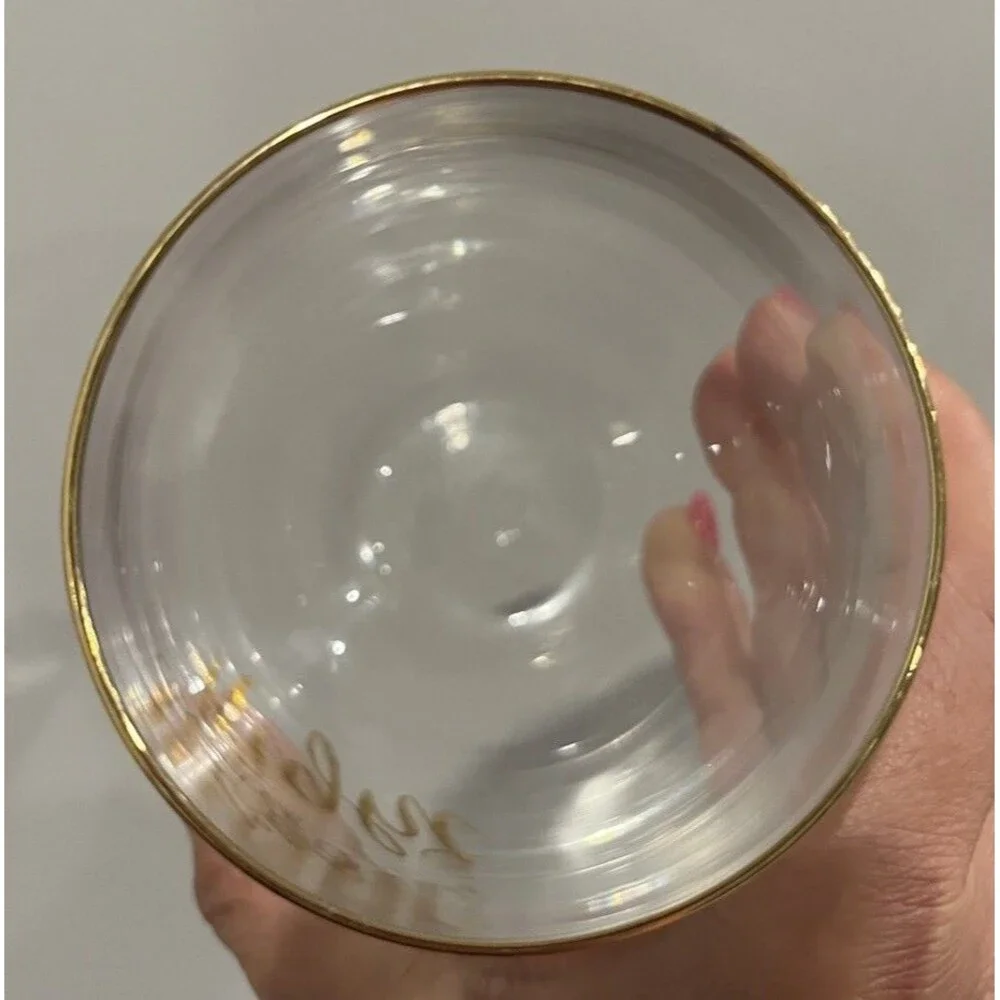 Mikasa Set Of 2 Stemless Wine Glasses 18oz Mr. Right & Mrs. Always Right